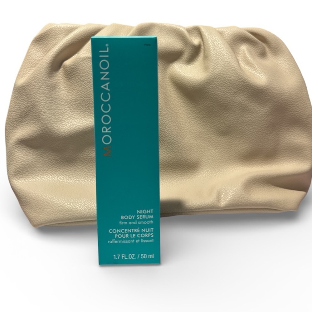 Moroccanoil Night Body Serum NEW 1.7 oz firm & smooth free makeup bag included